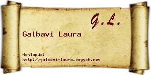Galbavi Laura névjegykártya